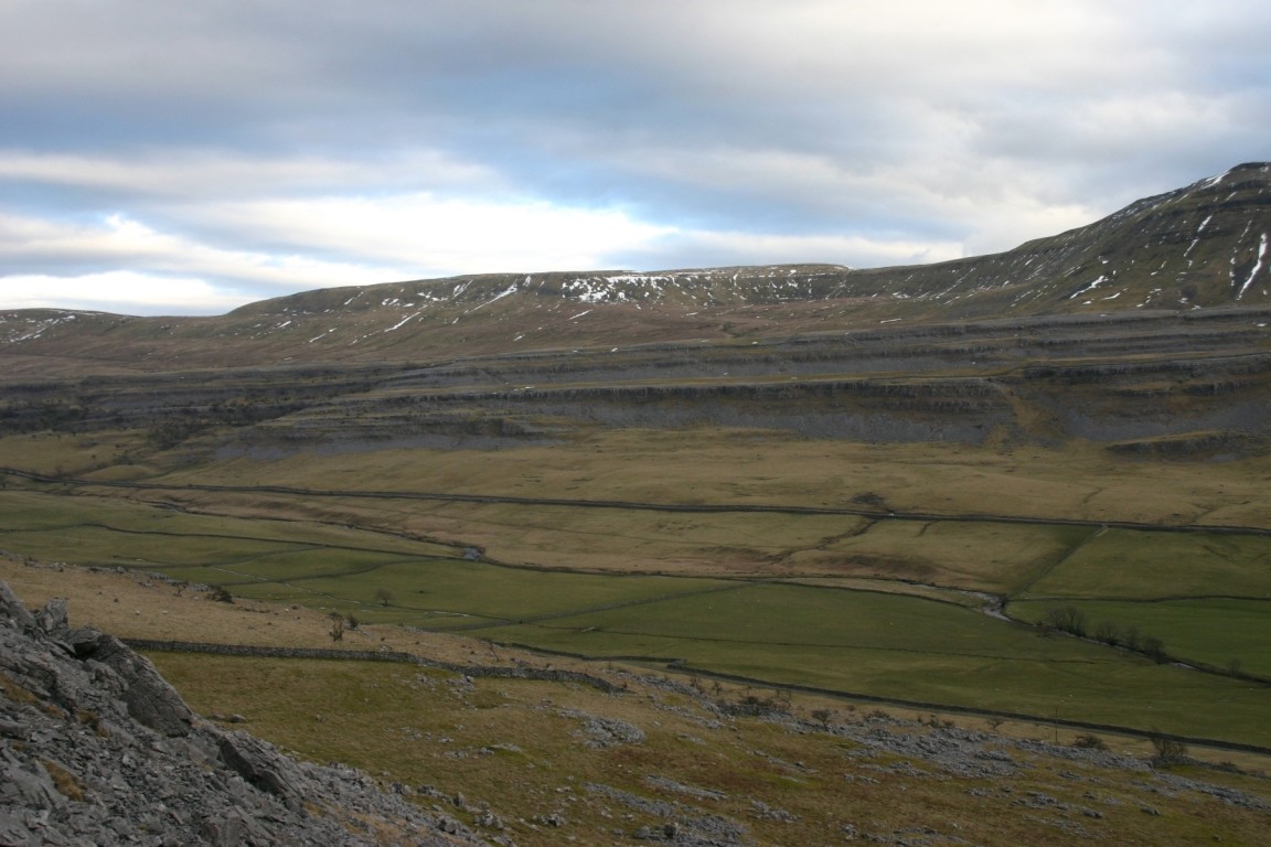 View From Twisleton Scars, Ingleborough To Right